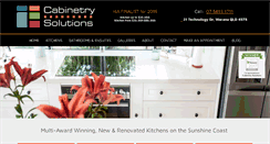 Desktop Screenshot of cabinetrysolutions.com.au