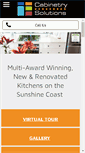 Mobile Screenshot of cabinetrysolutions.com.au